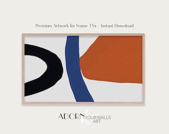 Samsung Frame TV Art, Mid Century Modern TV Frame Art, Samsung Art Tv, Abstract Art, Digital Download Samsung Frame, Digital Download