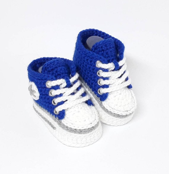 royal blue baby shoes