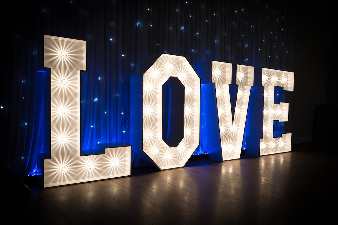 Love Lights, Illuminated Sign, Wall Art, Instant Print, Digital File ...