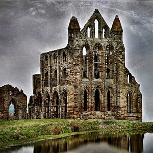 Whitby Abbey, North Yorkshire, Gothic Abbey Ruins, Whitby Landmark, Wall Art, Instant Print, Digital Download, Travel Photography JPEG PDF