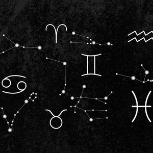 Procreate Geometric Universe Stamps Brushes, Tattoo, Moon, Astronomy, Galaxy, Constellations, Zodiac COMMERCIAL USE image 9