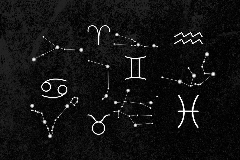 Procreate Geometric Universe Stamps Brushes, Tattoo, Moon, Astronomy, Galaxy, Constellations, Zodiac COMMERCIAL USE image 9