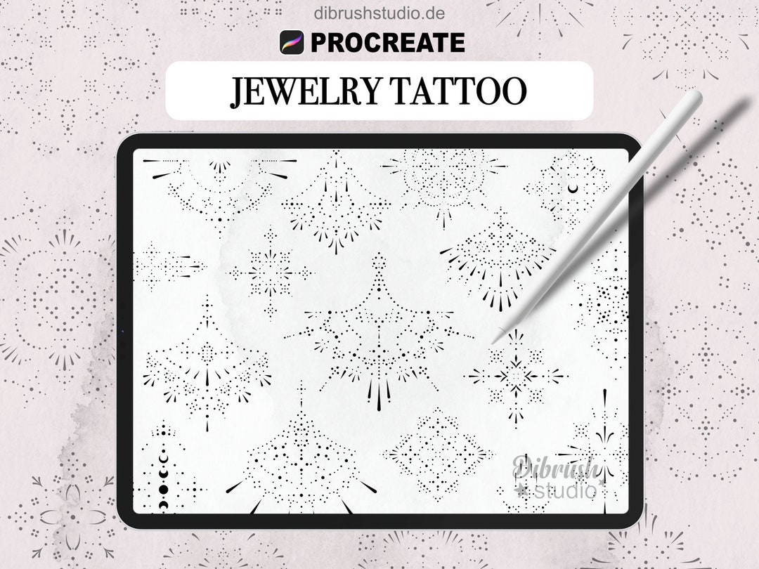 Procreate ∙ Ornament Tattoo Stamp Brushes ∙ Jewellery Ornate Brushes - Etsy