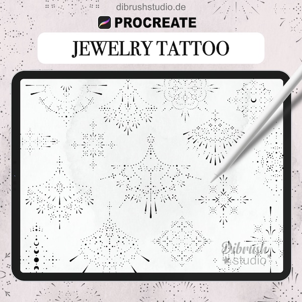 Procreate ∙ Ornament Tattoo Stamp Brushes ∙ Jewellery Ornate Brushes