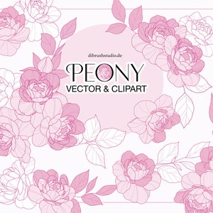 Pfingstrosen Clip Art & Vector - Peony Png, Peony Svg