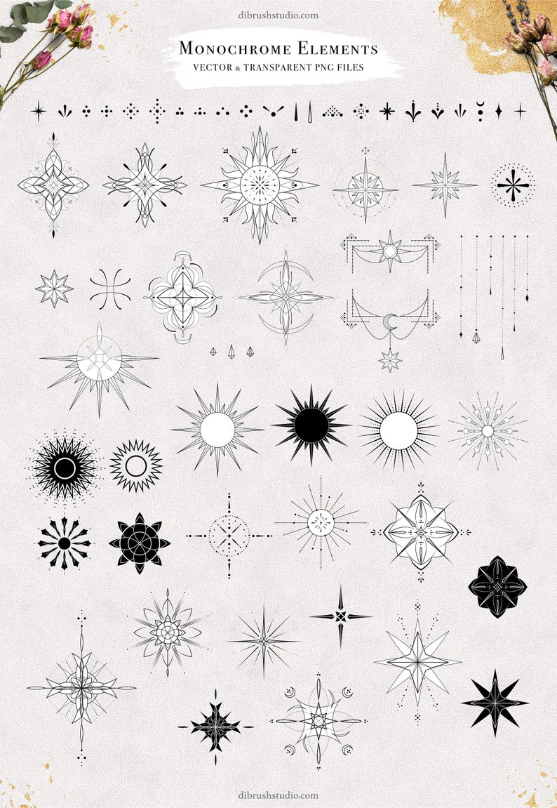 Origin Clipart & Vector Collection Tattoo Fine Line Etsy