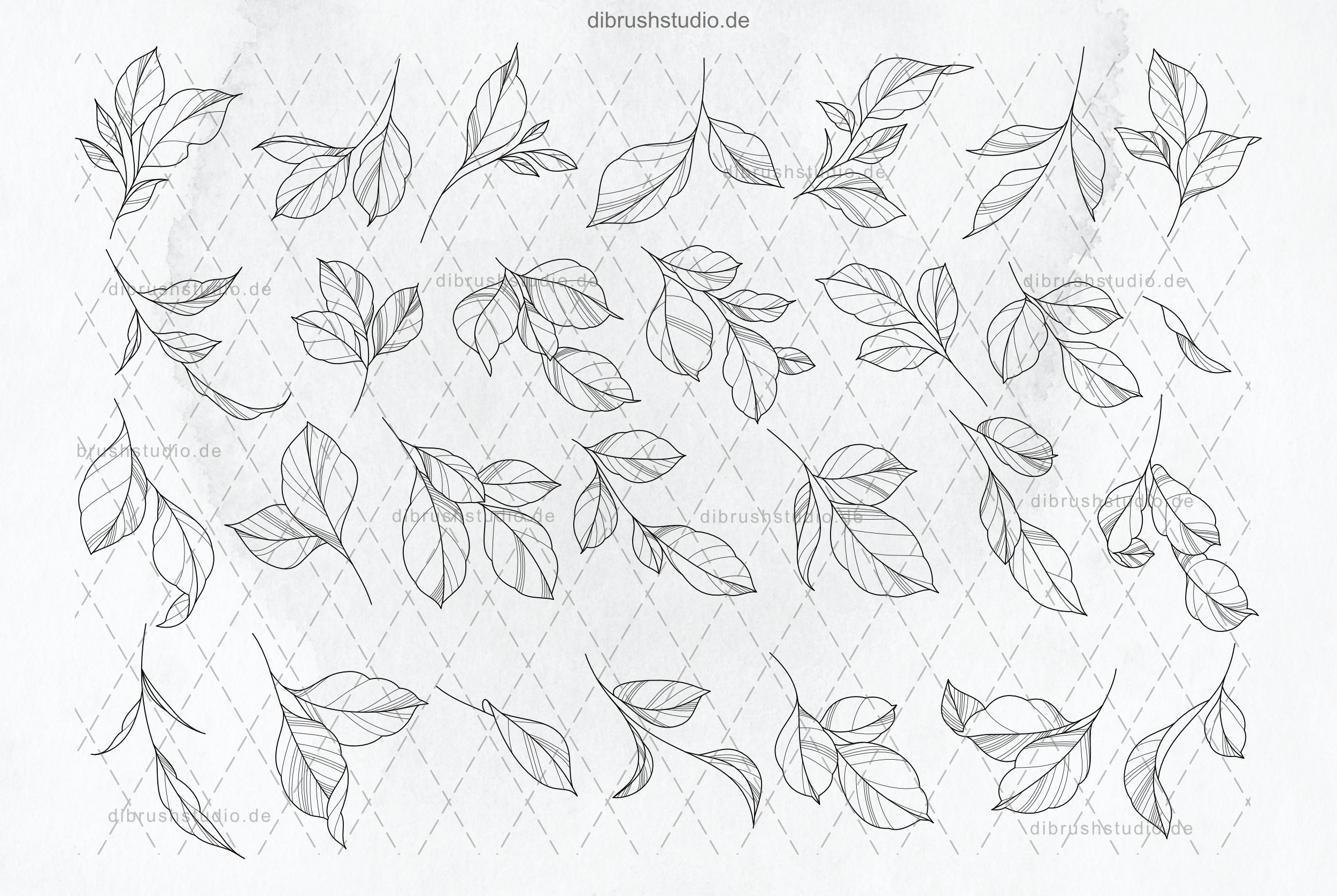 Procreate - 100 Peony Tattoo Stamps - Commercial Use, Procreate Brushes ...
