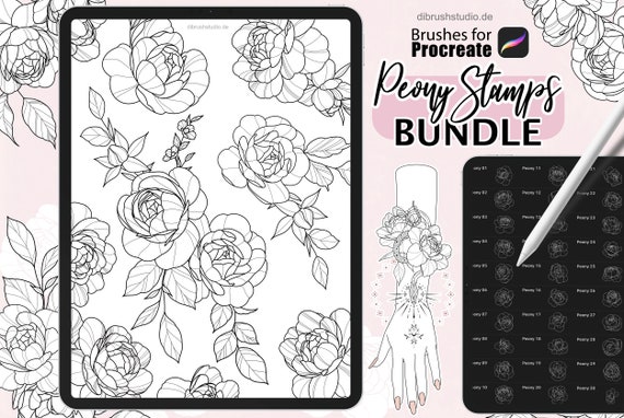 100+ Floral Stamps Procreate Graphic by myprintscollection · Creative  Fabrica