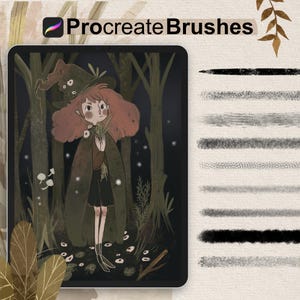 Procreate Texture Brushes | Dry Pencil | Grainy Shader & Liner | Children’s Book Illustration Kit | Storybook Sketch Set