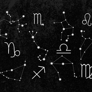 Procreate Geometric Universe Stamps Brushes, Tattoo, Moon, Astronomy, Galaxy, Constellations, Zodiac COMMERCIAL USE image 8