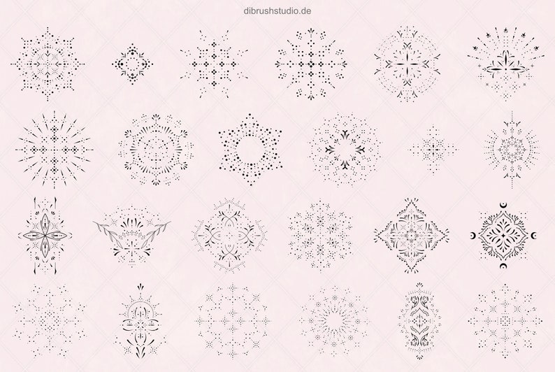 Procreate - Ornament Tattoo Stamp Brushes - Ornate Brushes - Etsy