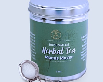 Herbal Mucus Mover Tea - All-natural congestion relieving tea, caffeine-free, dye-free, flavor-free