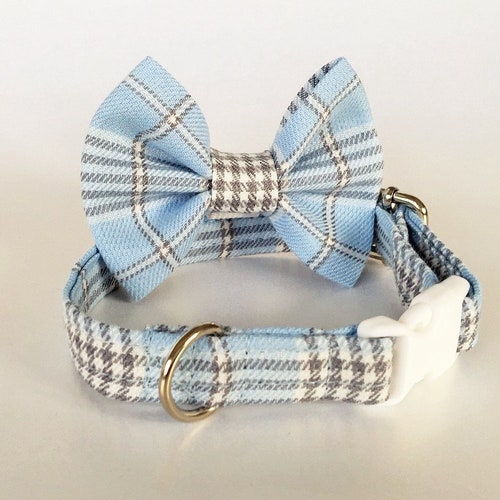 Baby Pink Tartan Puppy Collar and Lead Set With Optional Etsy UK