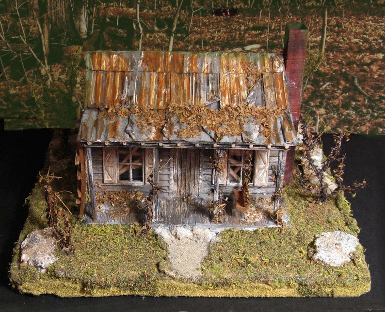 Evil Dead Cabin Modelho 187 Scale Dioramahaunted Etsy
