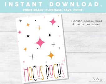 Hocus Pocus Halloween-koekjeskaart, Halloween-koekjeskaart