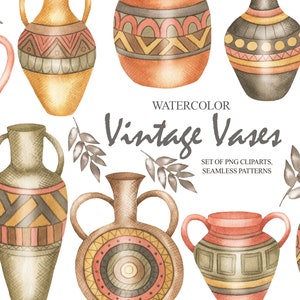Watercolor Pottery Clipart, Clay Sculpting, Ceramic Clipart, Clay Art,  Greek Vases, Clay Pottery Logo Design, Clay Boho, Pottery Tools 