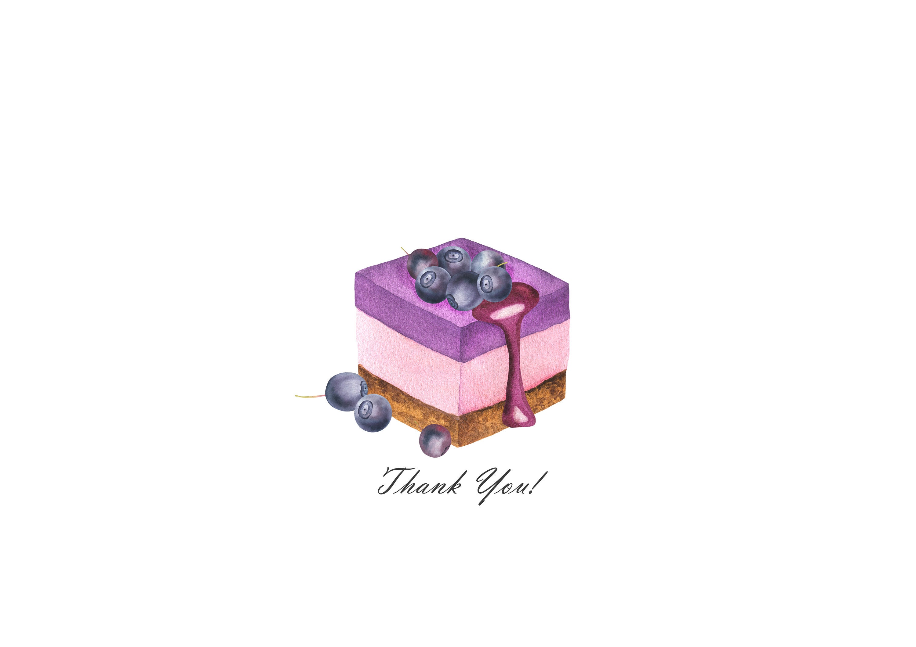 Watercolor Cake Clipart, Sweet Dessert Clip Art, Baking, Pastry, Bakery ...