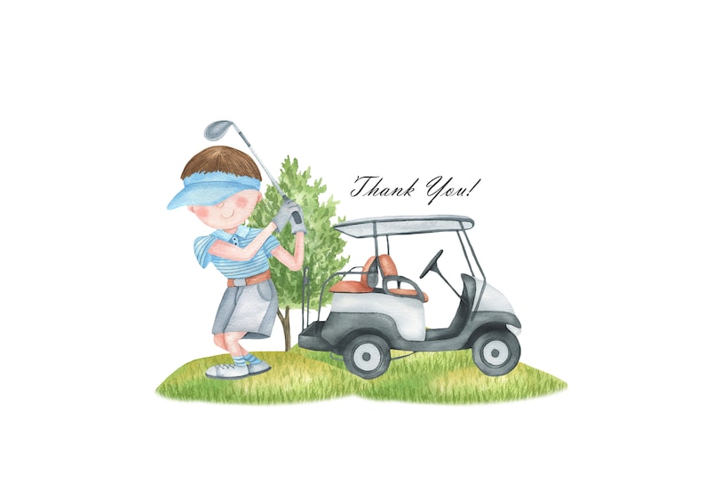 Watercolor Golf Clip Art, Golfer Clipart, Golf Club, Sports Clipart, Golf Car, Summer Outdoors Activities, PNG 245 image 5