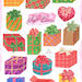 Watercolor Gift Box Clipart, Christmas Presents Clip Art, New Year ...