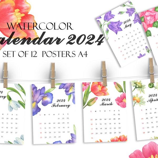 2024 Scrapbook Calendar Etsy