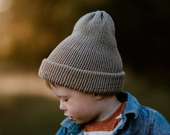 Slightly Slouchy Beanie, Knit Slouch Beanie, Merino Wool Beanie, Merino Wool Slouch Hat, Handcrafted Knit Beanie, Merino Wool Hat