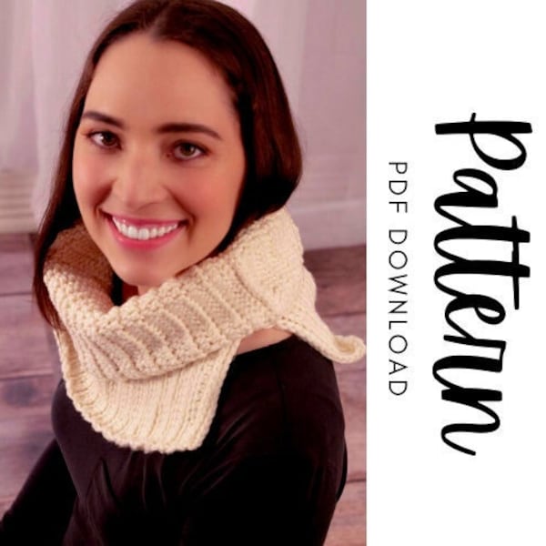 Crochet Cowl Pattern, Cowl Pattern Crochet, Crochet Neckwarmer Pattern, Crochet Infinity Scarf, Crochet Gaiter, Knit Look Alike Crochet