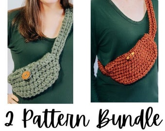 Crochet Fanny Pack Pattern, Crochet Sling Bag Pattern, Crochet Bum Bag Pattern, Crochet Fanny Pack Tutorial