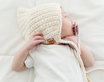 organic baby bonnet