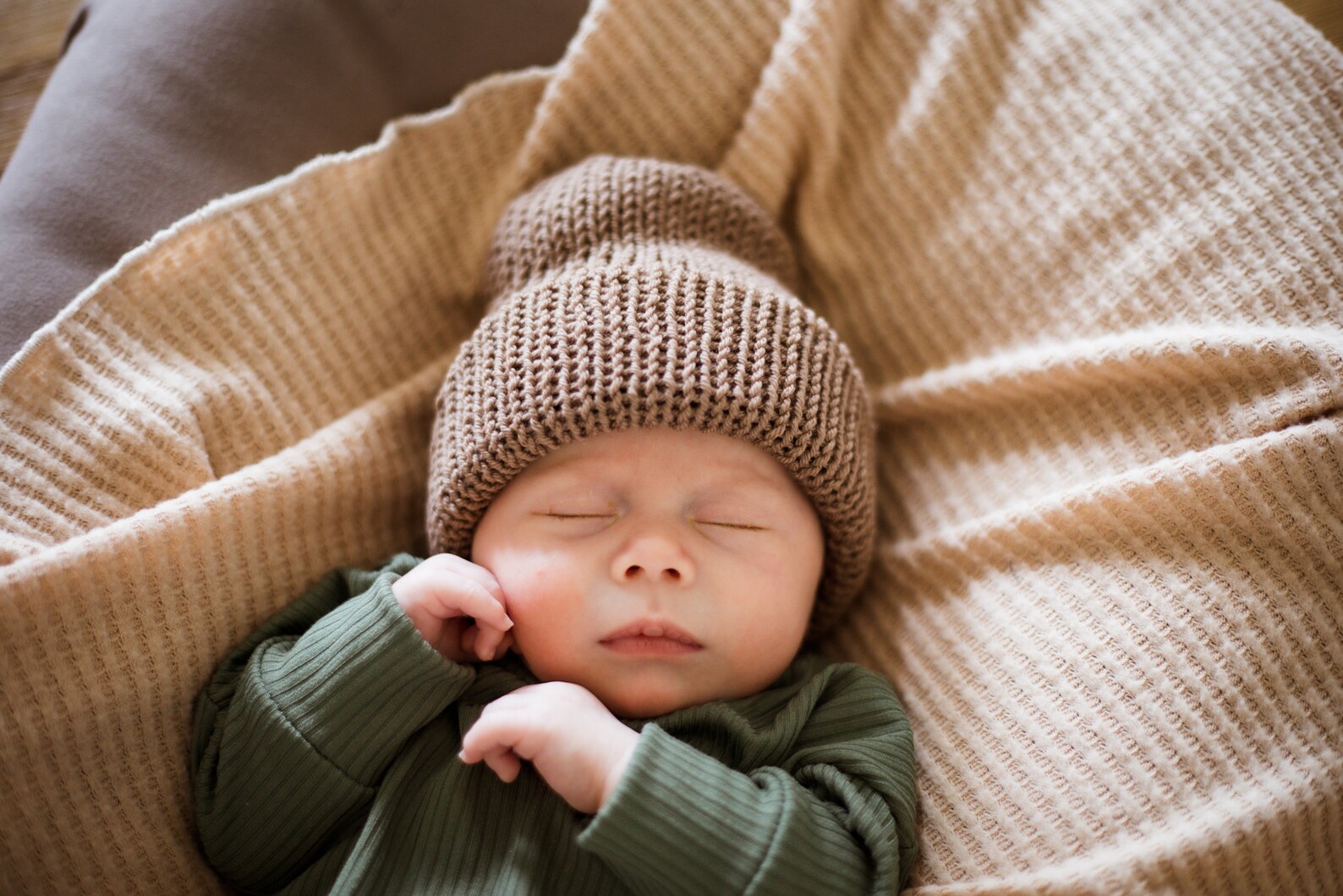Merino Knit Baby Hat Earth Toned Baby Neutral Color Knit Baby Etsy