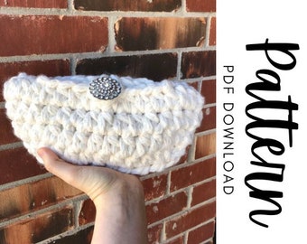 Crochet Clutch Pattern, Chunky Crochet Clutch Pattern, Jumbo Clutch Pattern, Clutch Pattern Crochet, Jumbo Yarn Crochet Pattern, Bestseller
