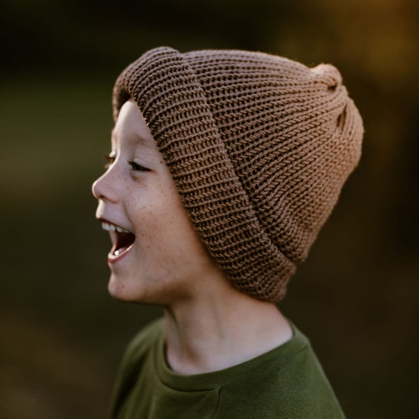 Superwash Merino Beanie, Boys Knit Beanie, Handcrafted Beanie, Merino Wool Beanie, Handmade Beanie, Merino Wool Hat, Mens Beanie