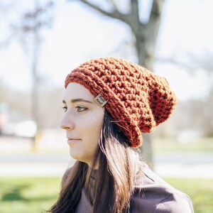 Crochet Slouch Hat Pattern, Slouch Hat Pattern, Slouchy Beanie Pattern ...