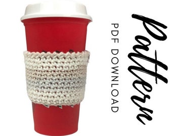 Cup Cozy Crochet Pattern, Crochet Cup Sleeve Pattern, Beginner Cup Sleeve Pattern