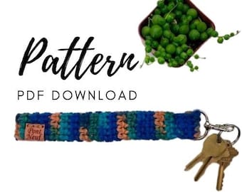 Crochet Wrist Strap Keychain Pattern