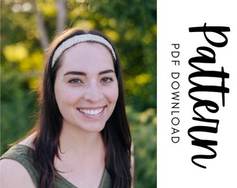 Crochet Headband Pattern, Summer Headband Pattern, Crochet Cotton Yarn Headband, Pont Neuf Studio, Crochet Festival Headband, Hair Band
