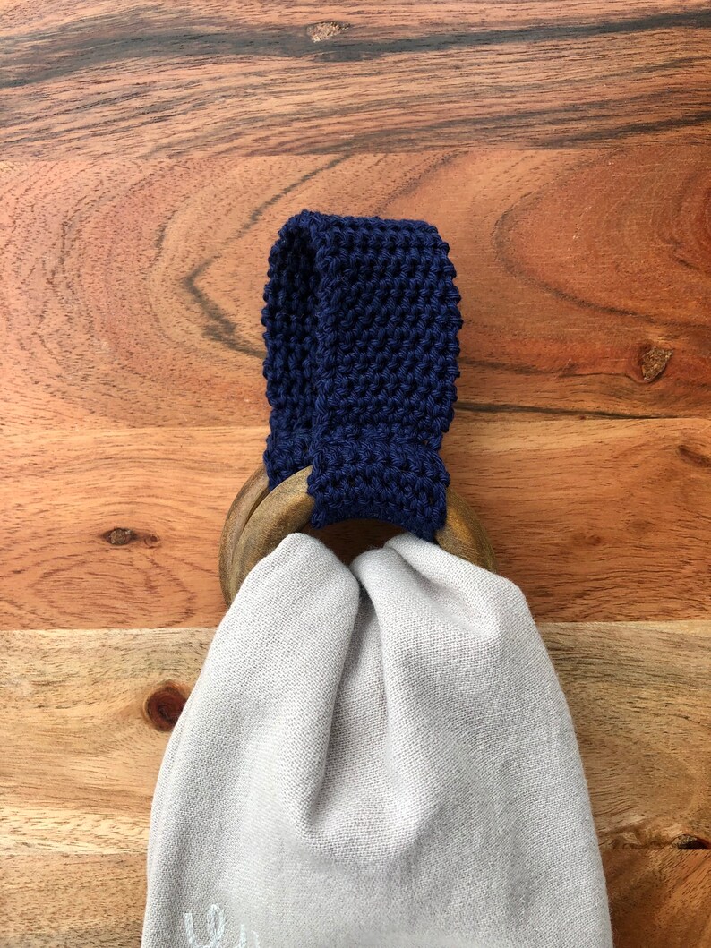 Crochet Towel Hanger Crochet Towel Ring Pattern Towel Hanger Etsy