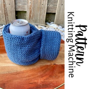 Knitting Machine Drink Mitt Pattern, Knitting Machine Beer Mitt Pattern, Knitting Machine Tutorial, Knitting Machine pattern, Sentro Machine