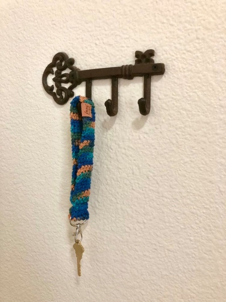 Crochet Wrist Strap Keychain Pattern Etsy