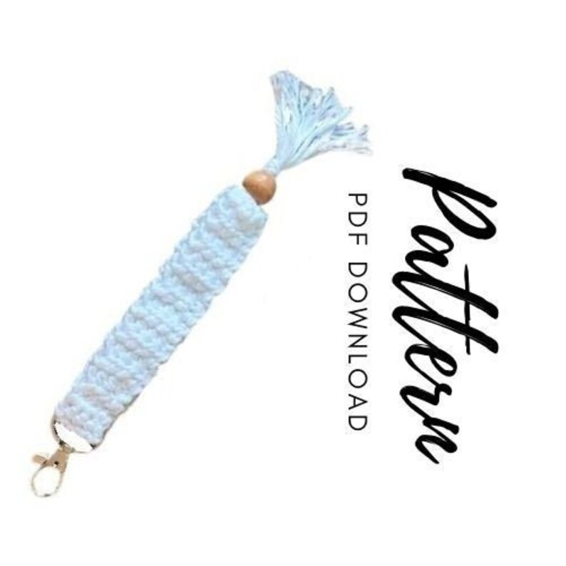 Boho Crochet Wrist Strap Keychain Pattern Crochet Wristlet Etsy France