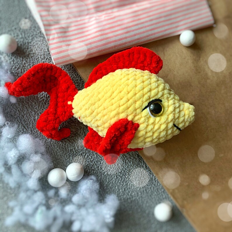 Amigurumi Crochet Pattern Magic Fish Cute Plush Fish Pattern Etsy