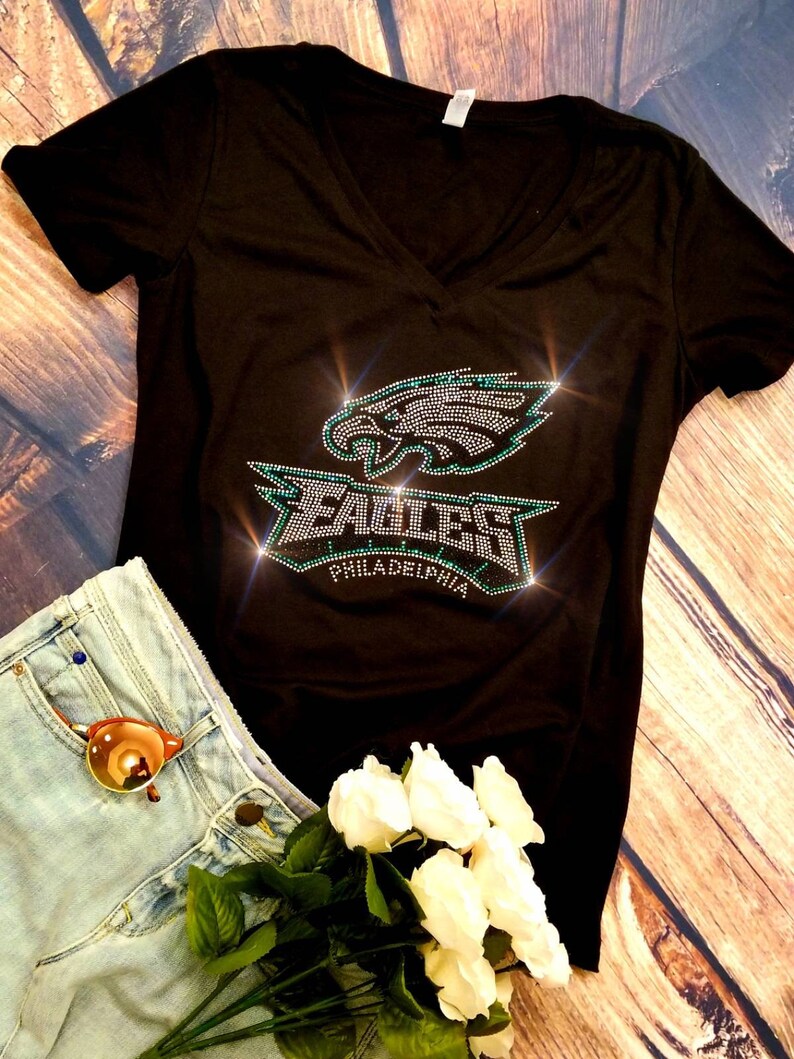 philadelphia eagles bling shirt