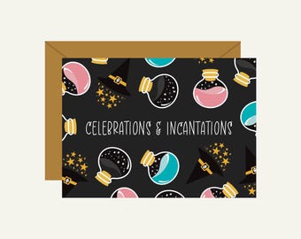 Celebrations & Incantations Card | Witchy Gothic Occasions