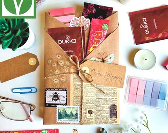 Blind Date With A Book Vegan Sweet | Mystery BookTok Surprise Book | Bookish Gifts For Her For Him Tea Gift | Classic, Thriller, Fantasy, YA