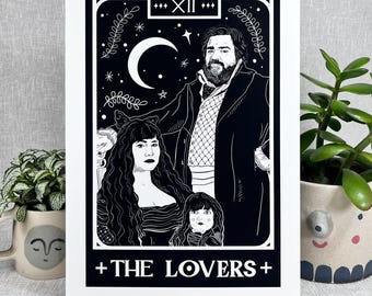 Los amantes WWDITS Tarot Print I Arte de pared de vampiros I Laszlo y Nadja