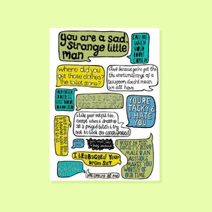 Carte de voeux A6 Insultes au cinéma, Citations de films, brûlures, insultes, citations drôles