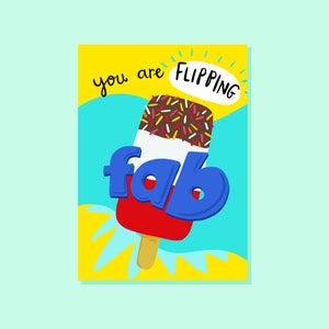 Stai realizzando una fantastica carta, ispirata ai ghiaccioli dell'infanzia, biglietto di compleanno, biglietto di amicizia, per la persona che ami