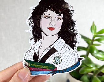 Pegatina de vinilo de Evie la bibliotecaria. Arte inspirado en la película La Momia.