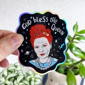 Queen Viv, Holographic Glossy Vinyl Sticker
