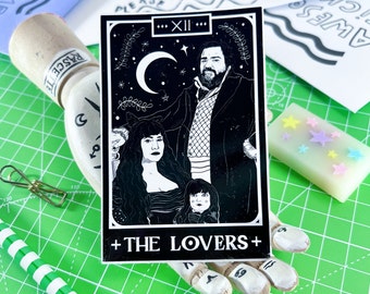 The Lovers, Laszlo + Nadja WWDITS Tarot Vampire Vinyl Sticker