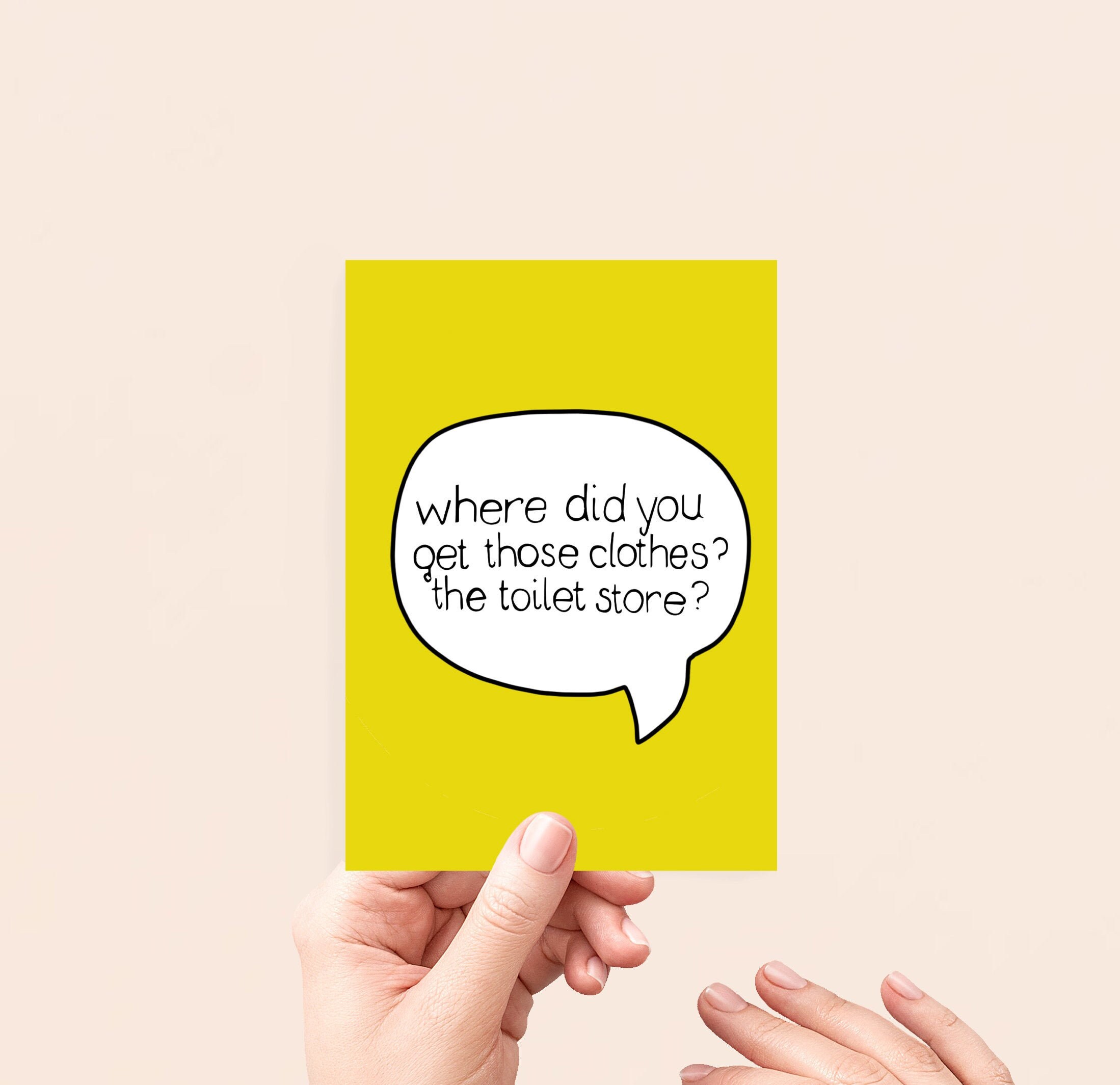 Where did you get your clothes The toilet store Movie Etsy